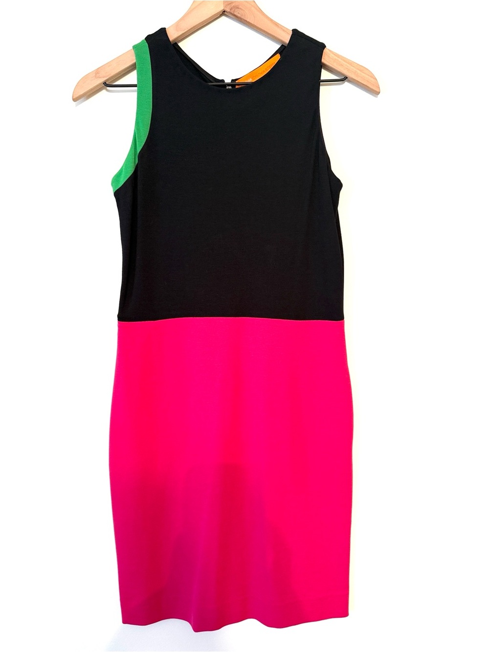 CYNTHIA STEFFE Colorblock Sleeveless Shift Dress